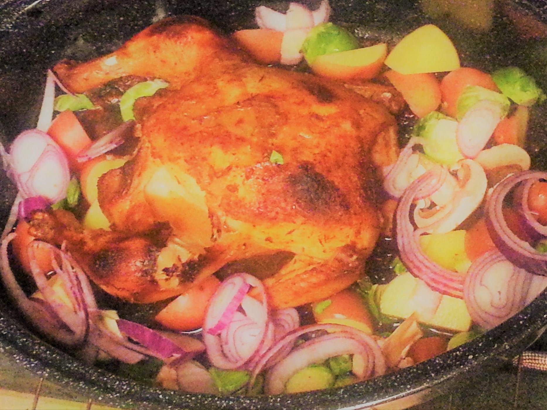 Savory And Easy Roasted Chicken with Vegetables