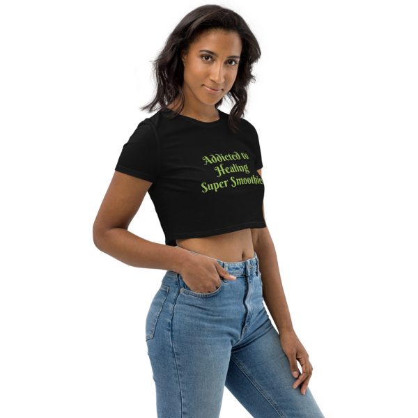Organic Crop Top -Addicted to Smoothies :) - Image 2